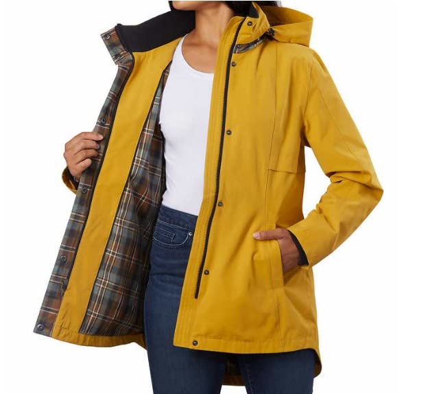 Pendleton Women's Carmel Waterproof Breathable Rain Jacket - Seam Sealed Trail Coat for Hiking & Outdoor Activities, GoldenRod (XS) - Perfect for Rainy Day Adventures & Nature Walks