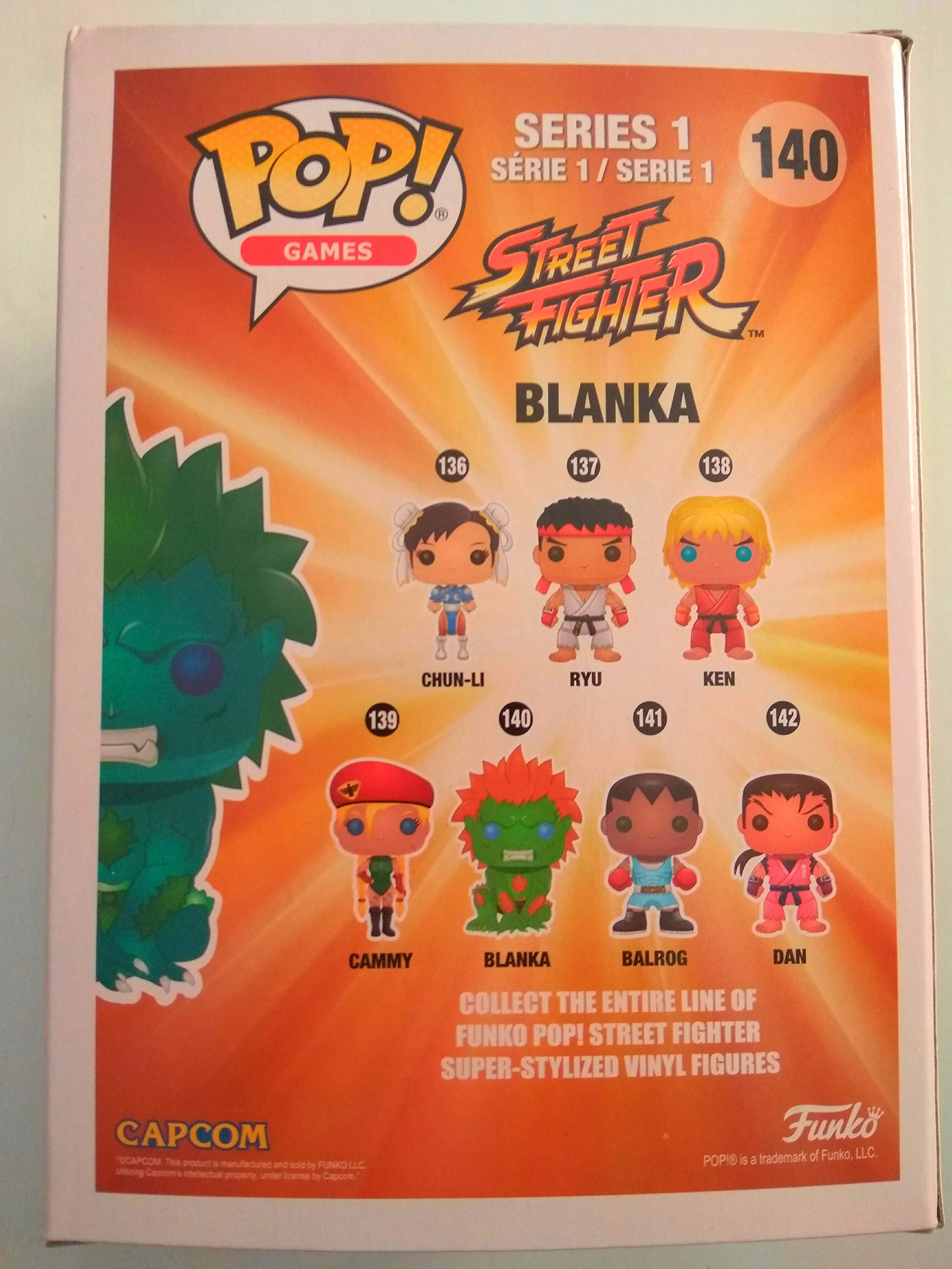 **POP! GAMES: Street Fighter Green Blanka Vinyl Figure – Collectible Action Toy for Gamers & Fans | Perfect for Display, Gifts, and Gaming Room Decor**