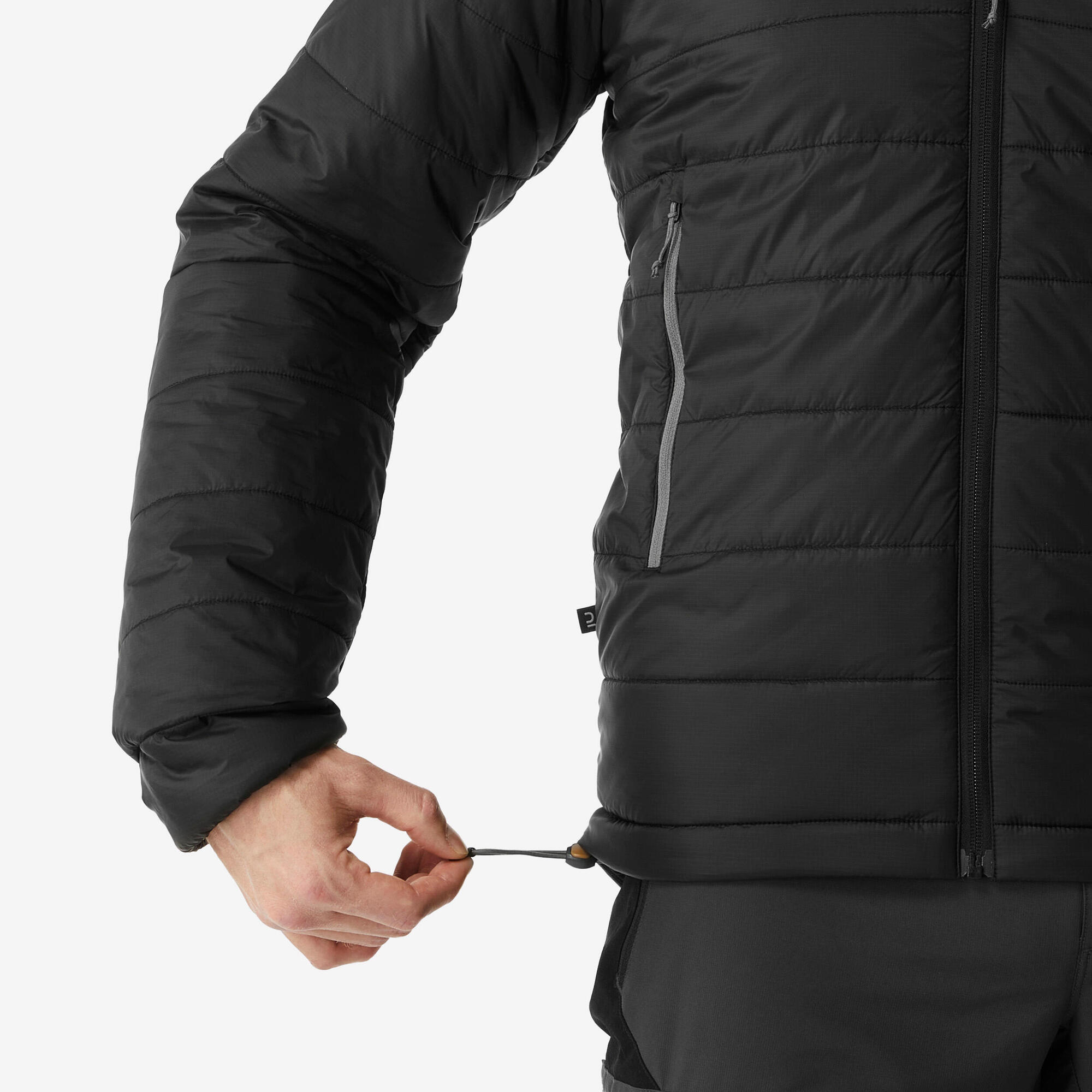 Forclaz Men's MT100 Lightweight Hooded Synthetic Jacket - Waterproof Hiking & Outdoor Adventure Gear for Camping & Travel