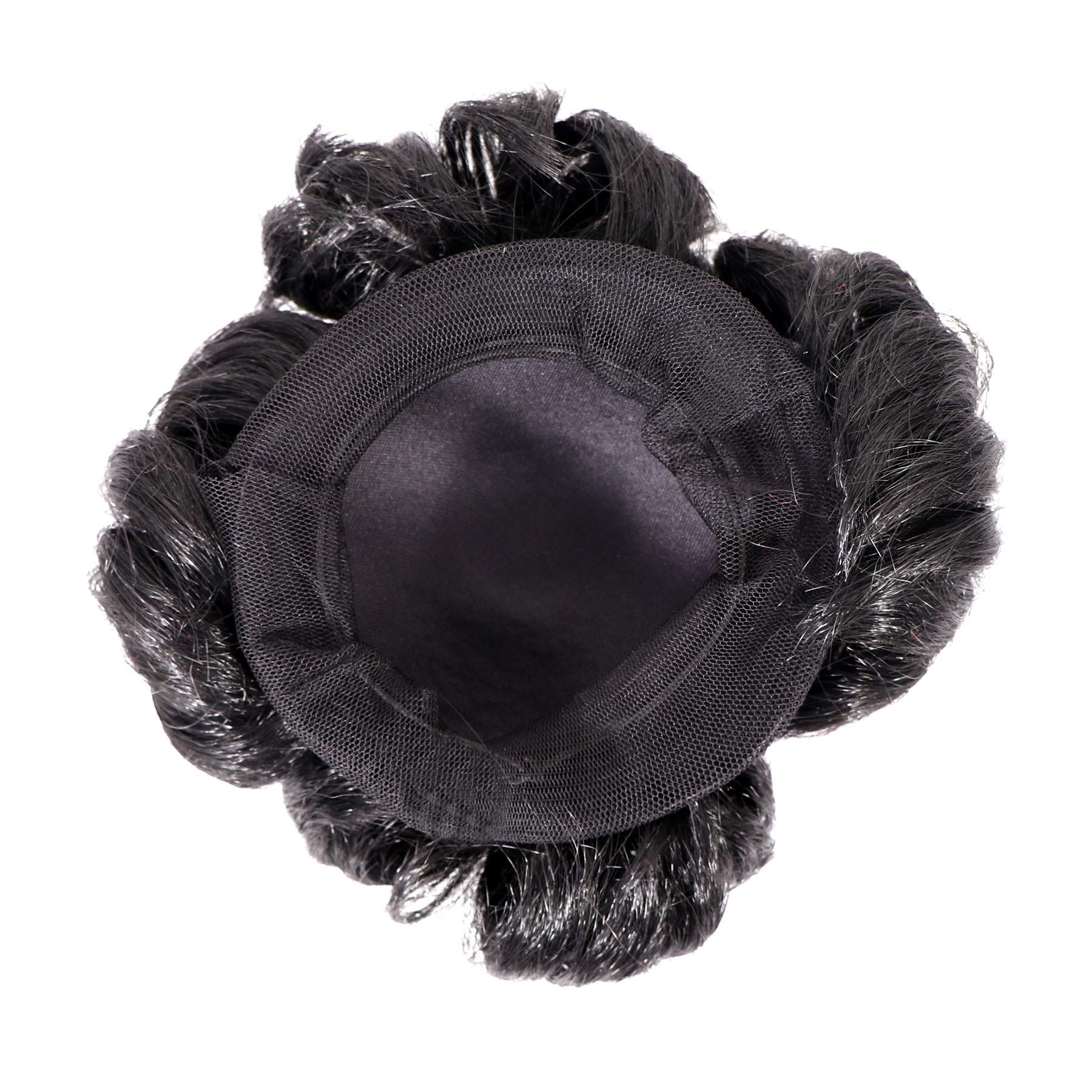 Shivarth Women's Synthetic Hair Bun Extension - Natural Black Color - 1 Pack - Perfect for Updos, Ponytails & Special Occasions