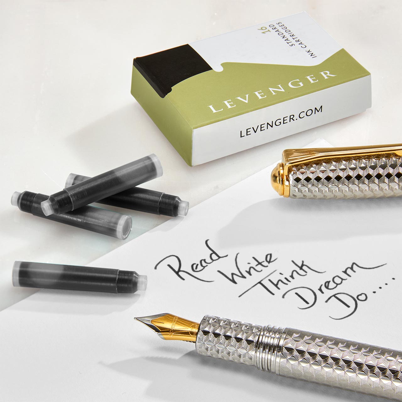 True Writer Carrara Fountain Pen Kit - Premium Writing Instrument for Calligraphy, Journaling & Gifts - Elegant Design for Professionals & Enthusiasts