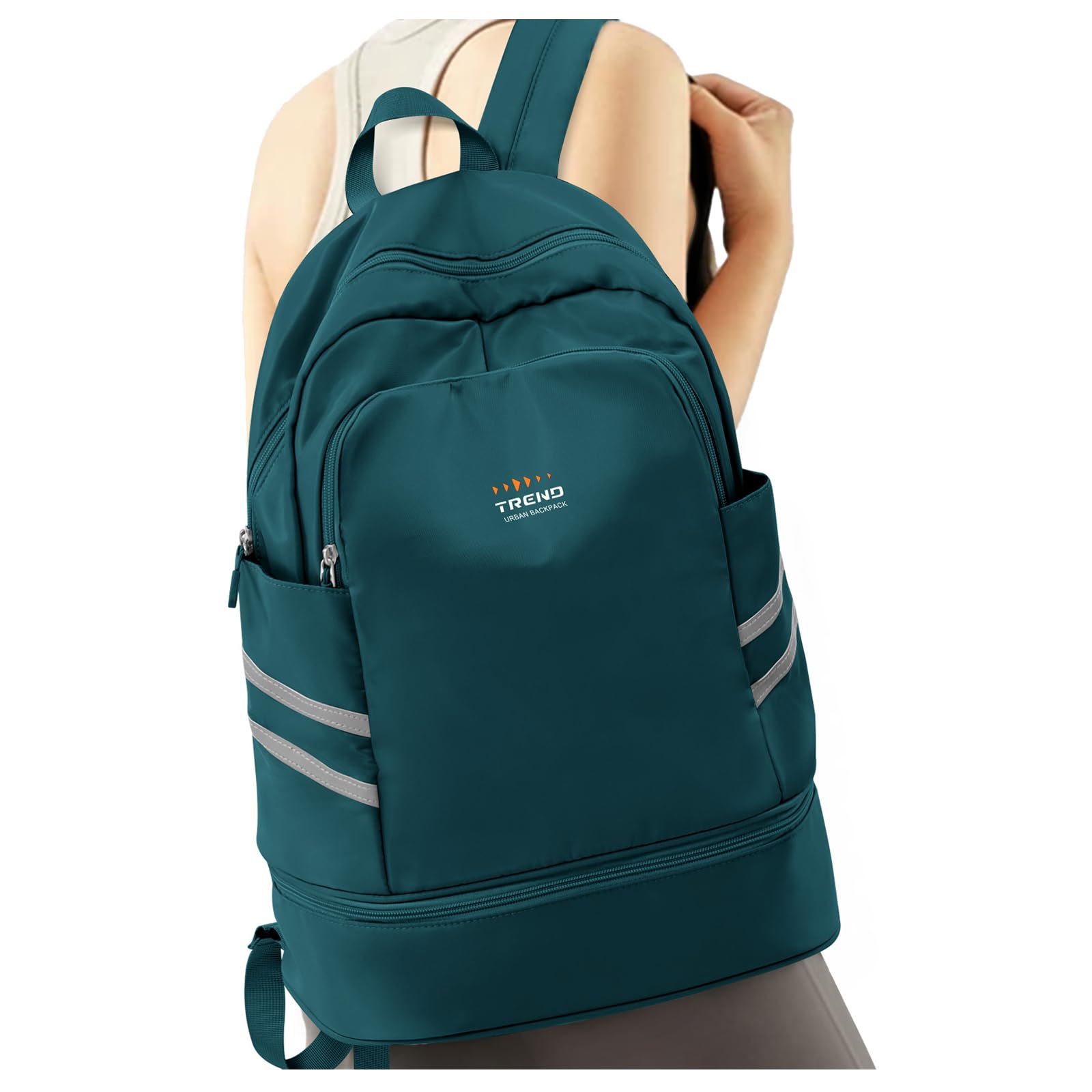 Women's Gym Backpack with Shoe Compartment & Wet Pocket - Large Water Resistant Sports Backpack for Travel, Swimming & Workout | Perfect for Gym, Yoga, Beach & Outdoor Activities