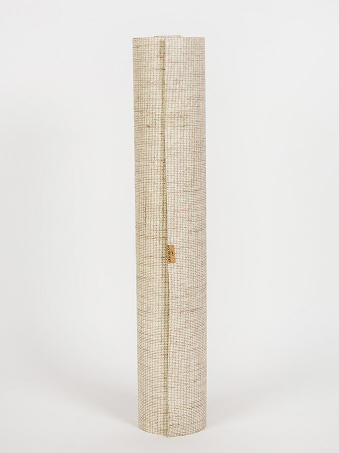 Eco-Friendly Extra Long Jute Yoga Mat 4mm Thick - Non-Slip, Durable & Sustainable for Hot Yoga, Meditation & Home Workouts