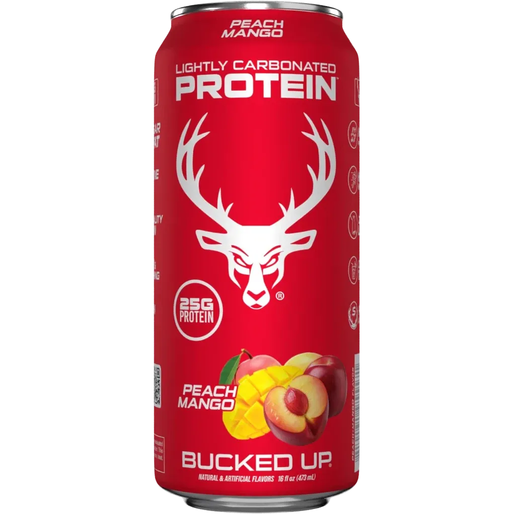 Bucked Up Lightly Carbonated Protein Drink - Ready-to-Drink (RTD) Protein Shake for Muscle Recovery & Energy Boost - Perfect for Post-Workout, Gym & Active Lifestyle