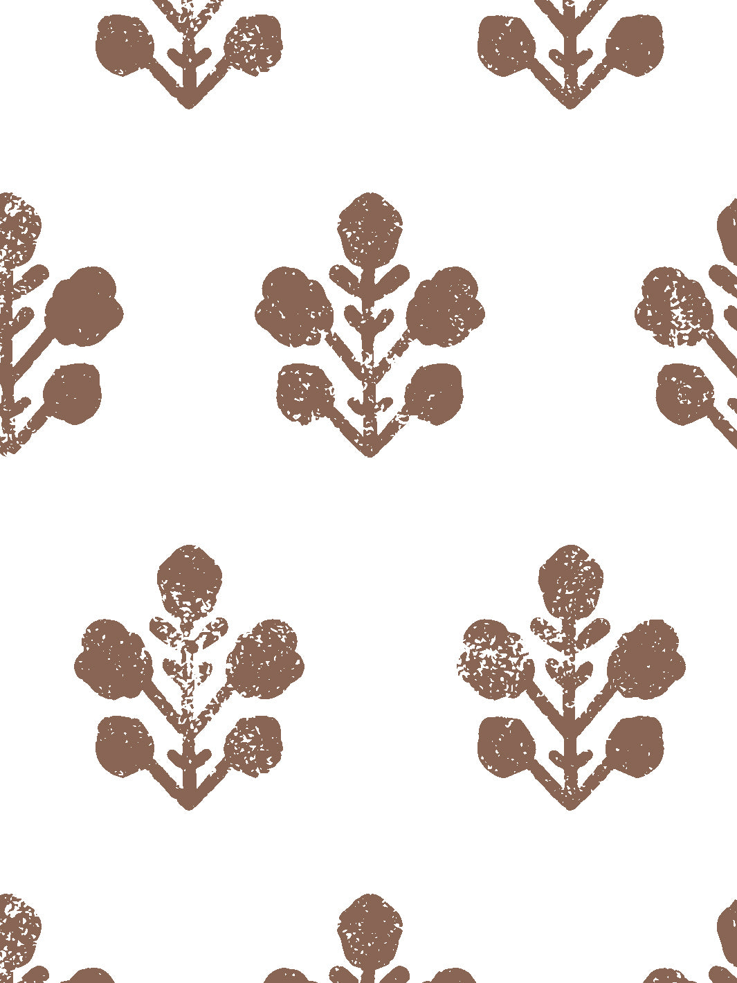 Ensley White Ground Wallpaper by Sugar Paper - Elegant Chocolate Pattern for Living Room & Bedroom Decor