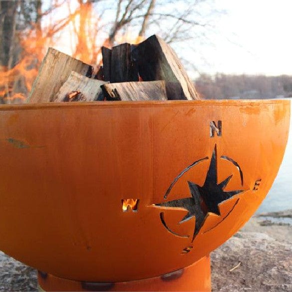 Navigator Wood Burning Fire Pit - Outdoor Camping & Backyard Bonfire Accessory for Patio, Garden, and RV Adventures