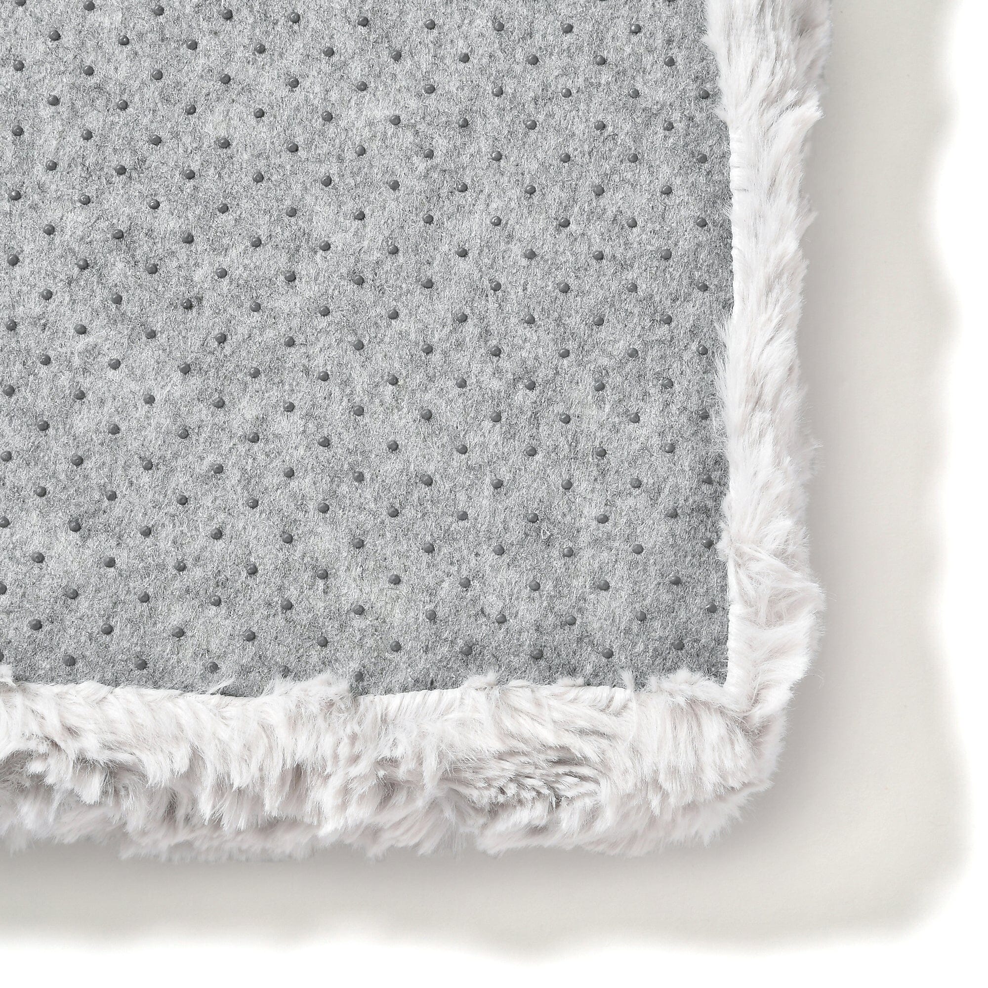 Ultra Plush Shaggy Area Rug 6.5x5 Feet - Soft Grey Fluffy Carpet for Living Room, Bedroom, Nursery - Non-Slip Comfortable Floor Mat for Home Decor