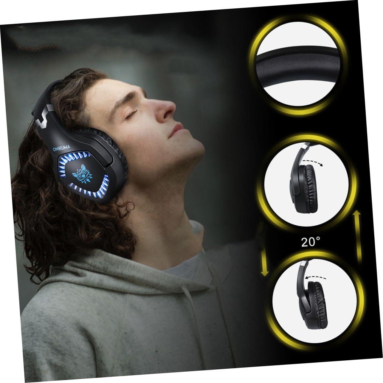 BIUDECO Gaming Headphones with Noise Cancelling Microphone, Soft Headband for PC/PS5/Xbox - Perfect for Online Gaming, Streaming & Work Calls