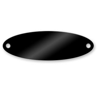 Blank Brass Tags - Oval 2-15/16
