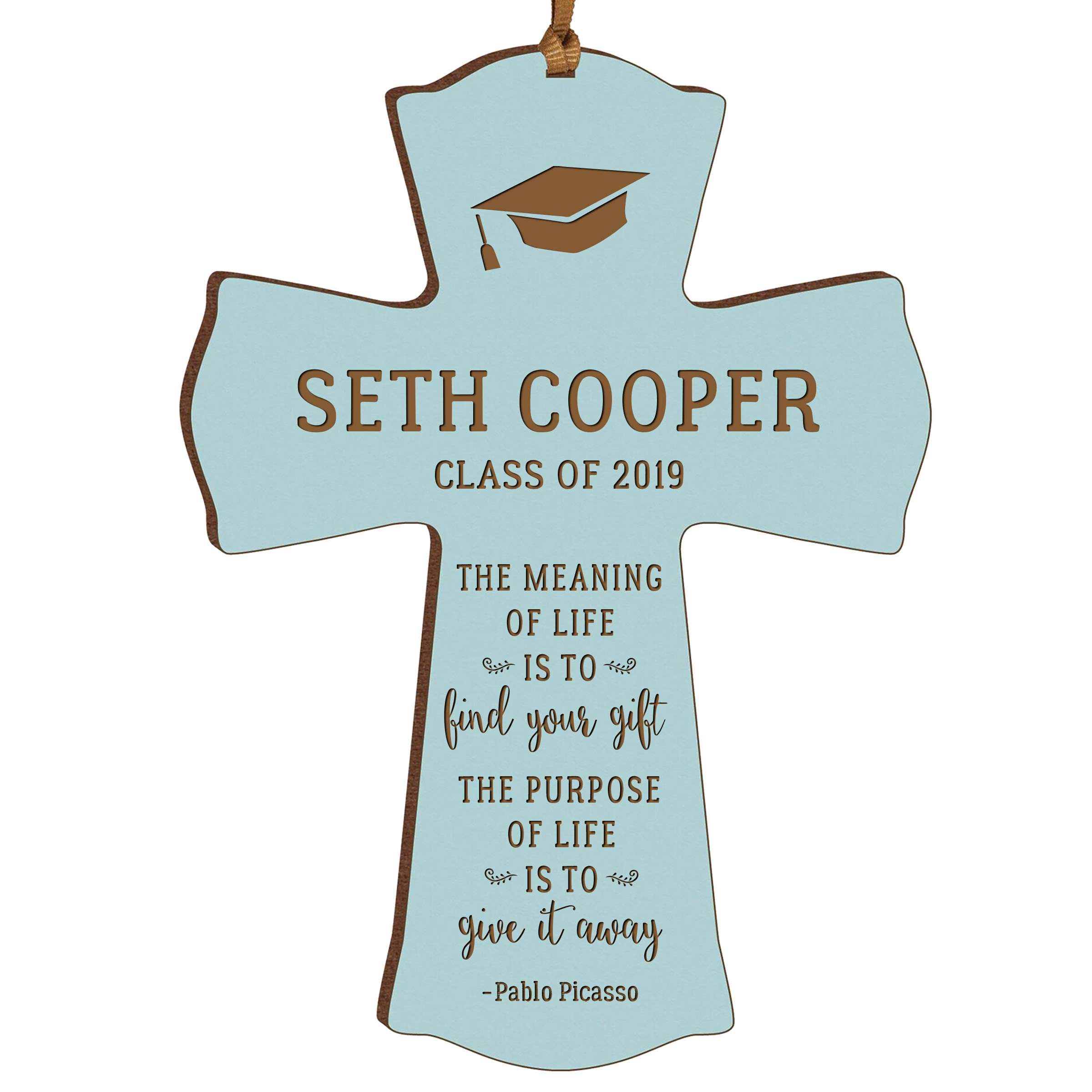 LifeSong Milestones Personalized Graduation Cross - 4