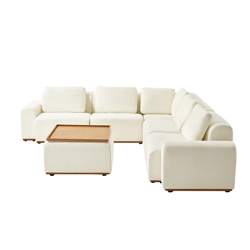 Premium Terra Cloud Sofa with Built-in Table - Modern Comfort for Living Room, Lounge & Outdoor Relaxation