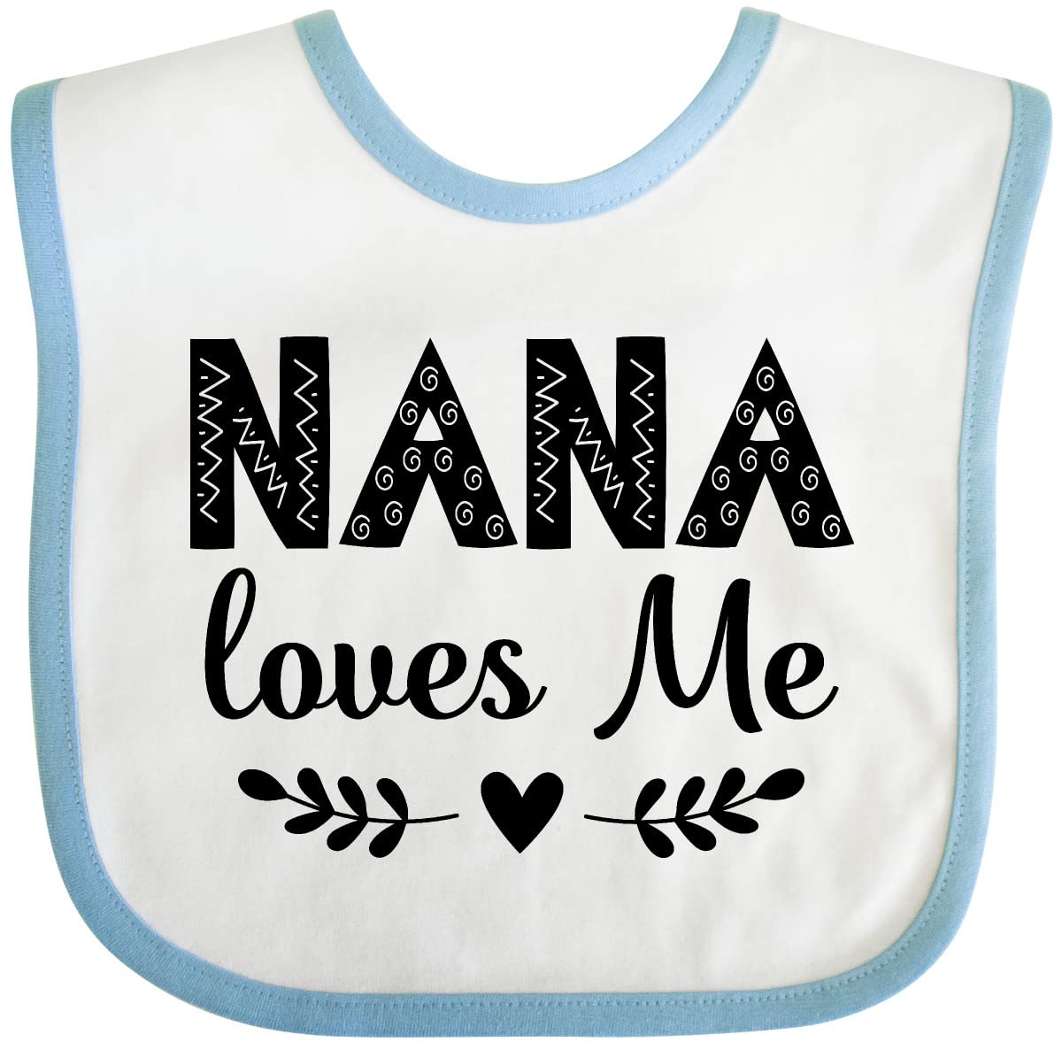 Inktastic Nana Baby Girl Clothes - Adorable Baby Bib for Newborns & Infants - Perfect for Feeding, Drooling & Photo Shoots - Cute Gift for Baby Showers & Birthdays