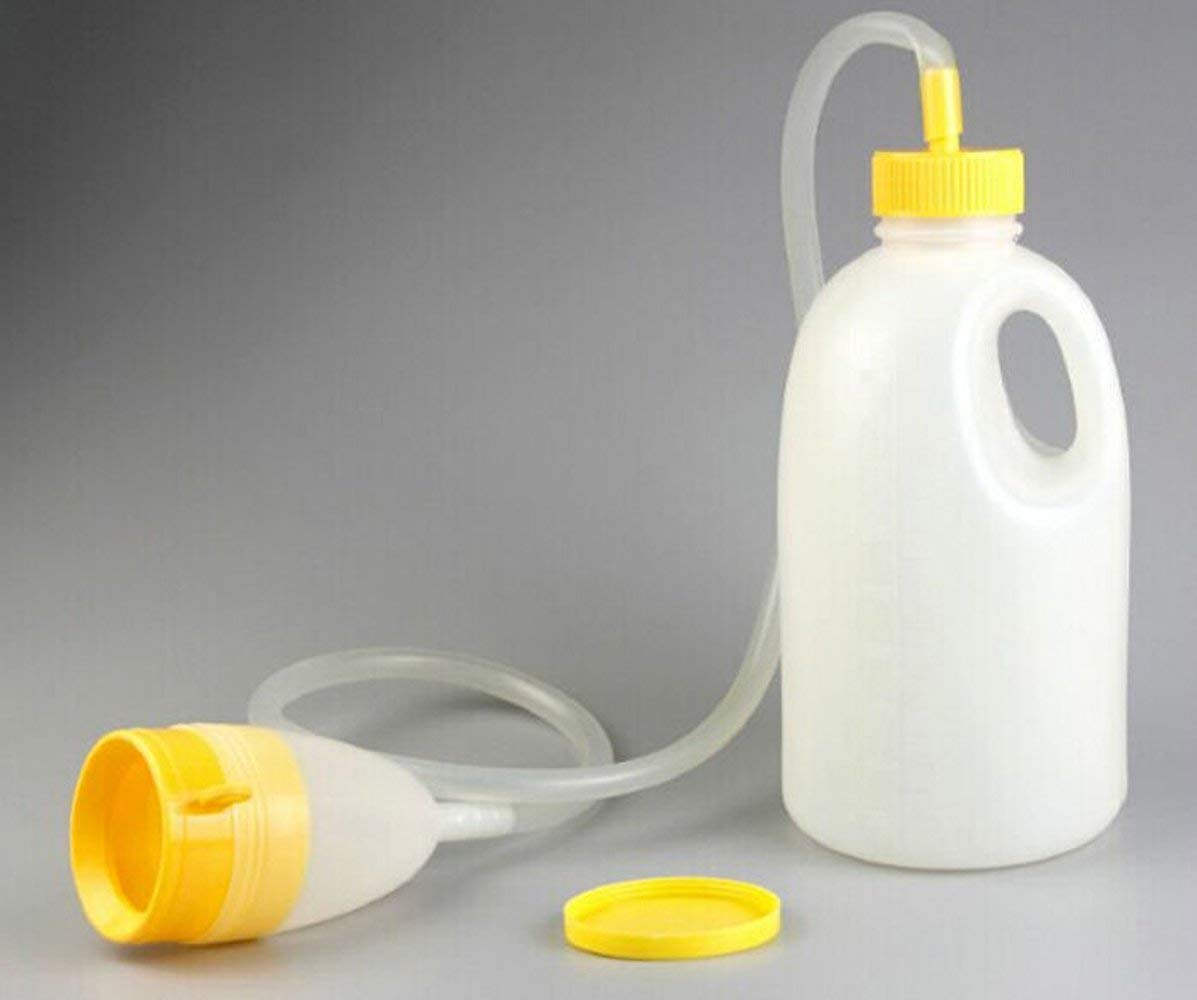 1700ml Portable Travel Urinal Bottle for Men - Leak-Proof Plastic Pee Bottle for Home, Camping, Road Trips & Emergency Use