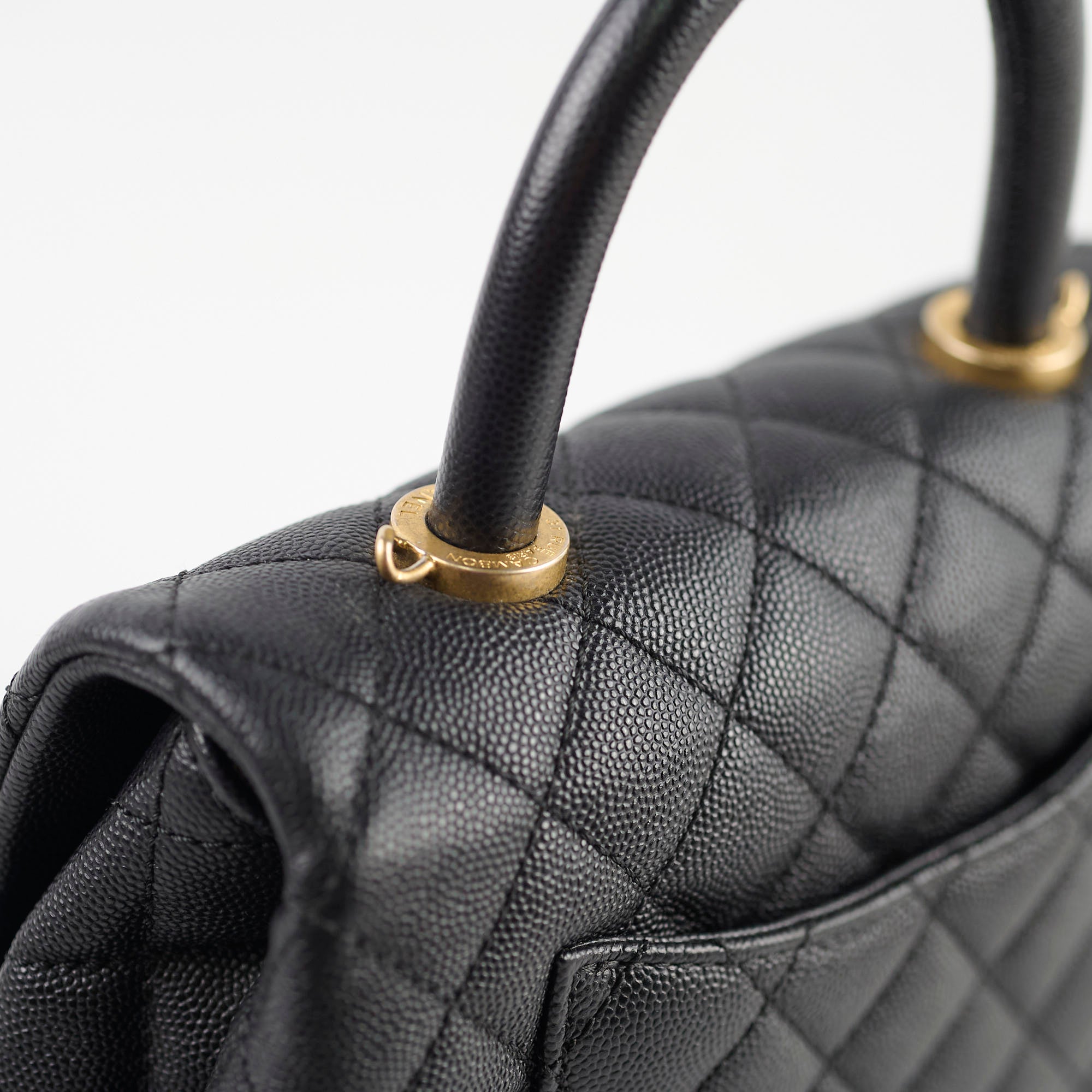 Chanel Small Coco Handle Bag in Black Caviar Leather - Perfect for Evening Events & Luxury Fashion Accessories