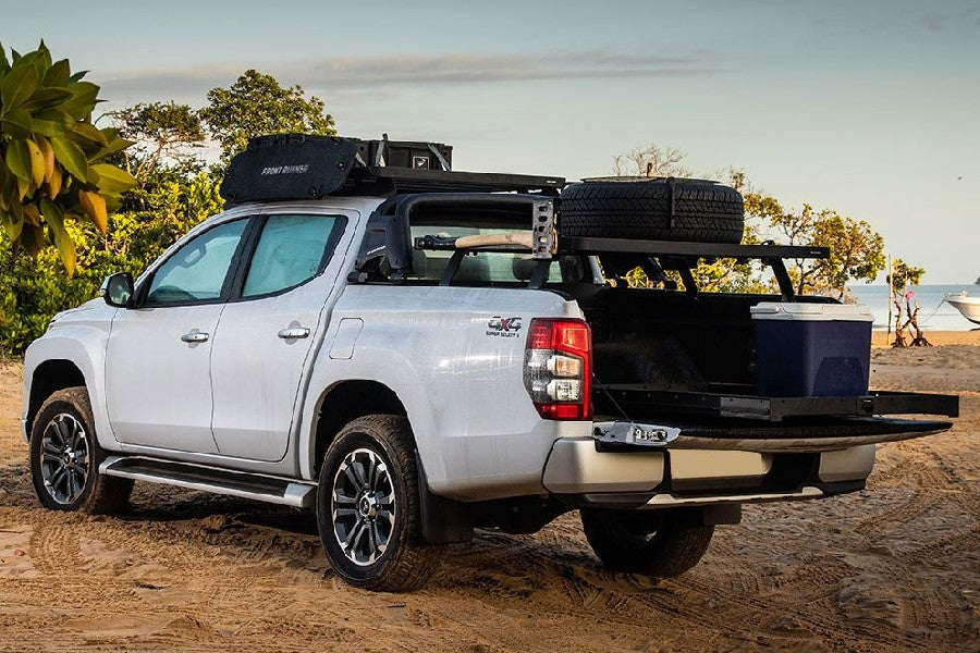 Front Runner Outfitters Small Load Bed Cargo Slide - Heavy Duty Truck Bed Organizer for Camping & Off-Road Adventures