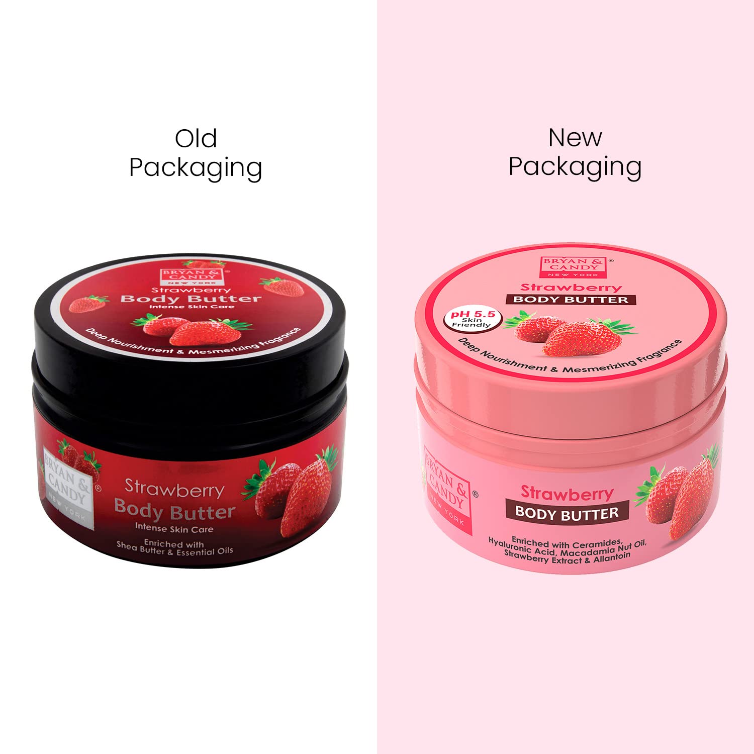 BRYAN & CANDY pH 5.5 Body Butter - 72 Hour Deep Moisturizing Cream for Dry Skin | Hydrating Lotion for Face, Hands & Body | Perfect for Daily Skincare Routine & Nighttime Nourishment