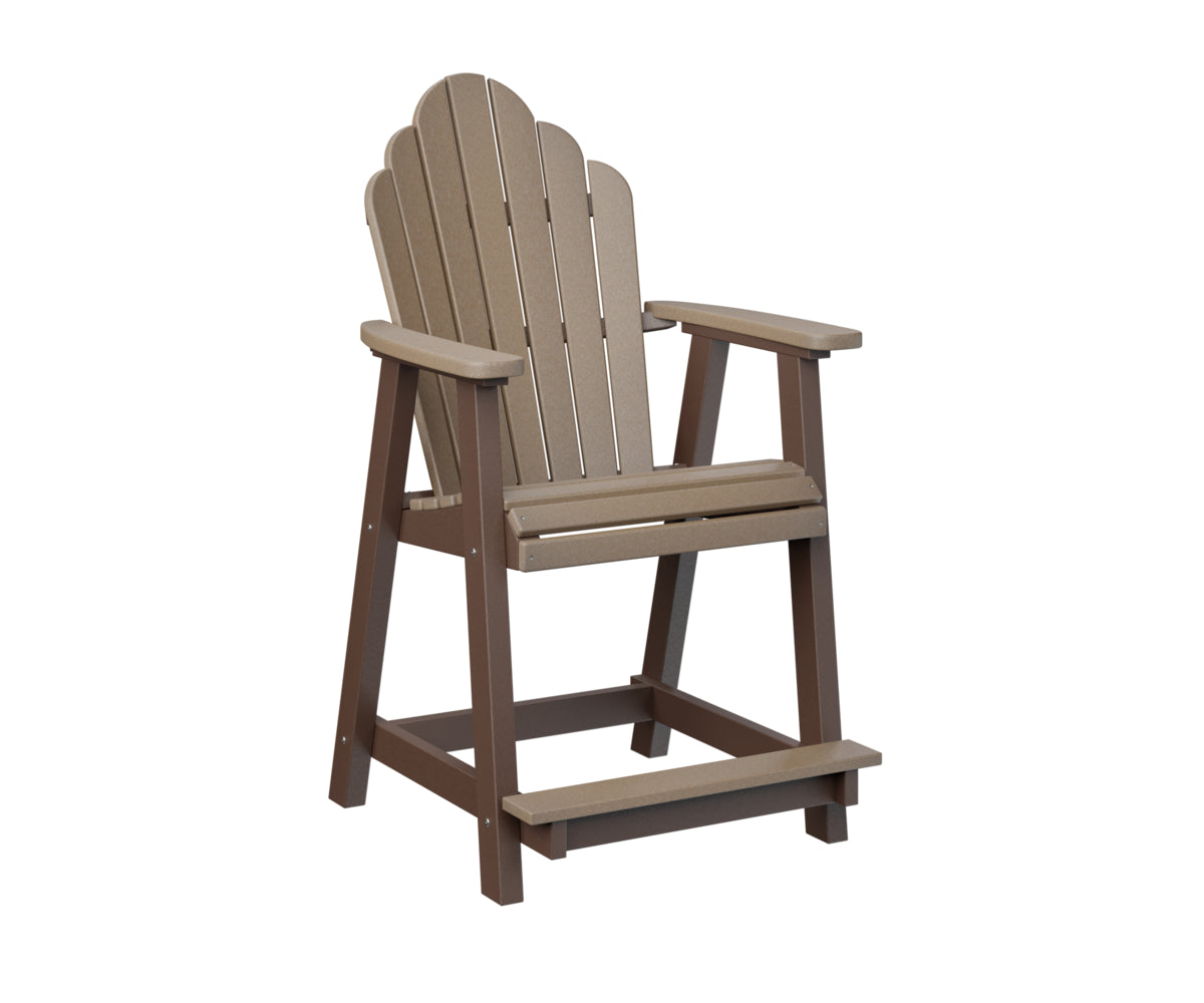 Berlin Gardens Cozi Back Counter Chair - Stylish & Comfortable Bar Stool for Kitchen Island, Breakfast Nook & Home Bar - Perfect for Indoor Dining & Entertaining