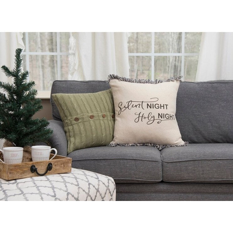 Silent Night Holy Night Down Pillow - Ultra Soft Hypoallergenic Luxury Bedding for Side Sleepers & Neck Support | Perfect for Christmas Gifts & Cozy Winter Nights
