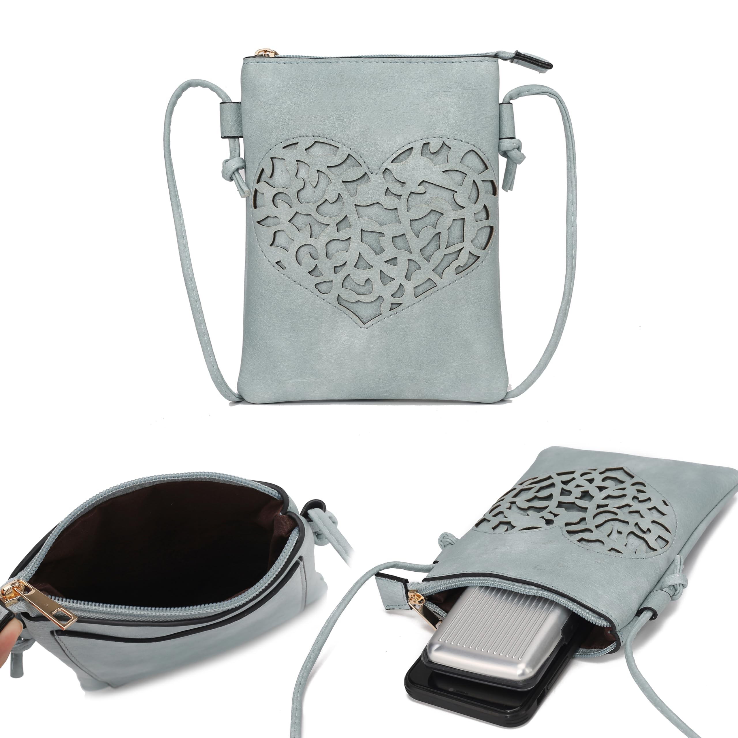 MKF Women's PU Leather Crossbody Bag - Stylish Shoulder Purse for Daily Use