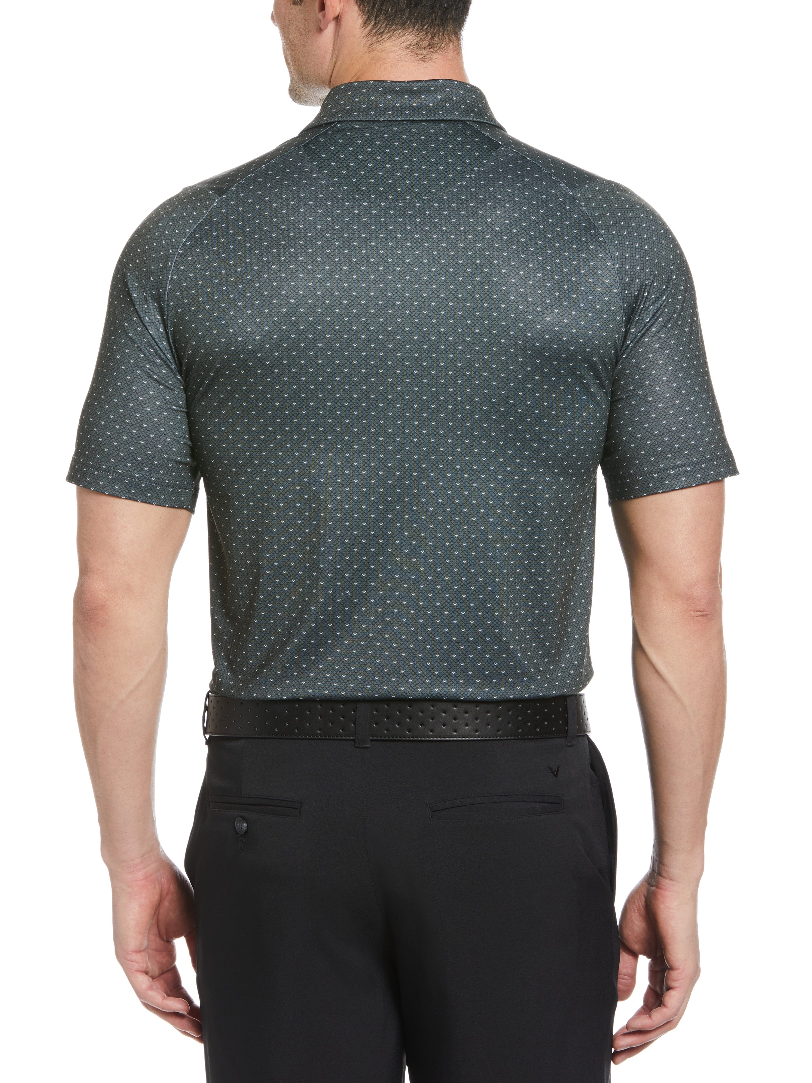 Men's Swing Tech™ Allover Chevron Polo Shirt - Moisture-Wicking & Breathable Golf & Casual Wear for Men