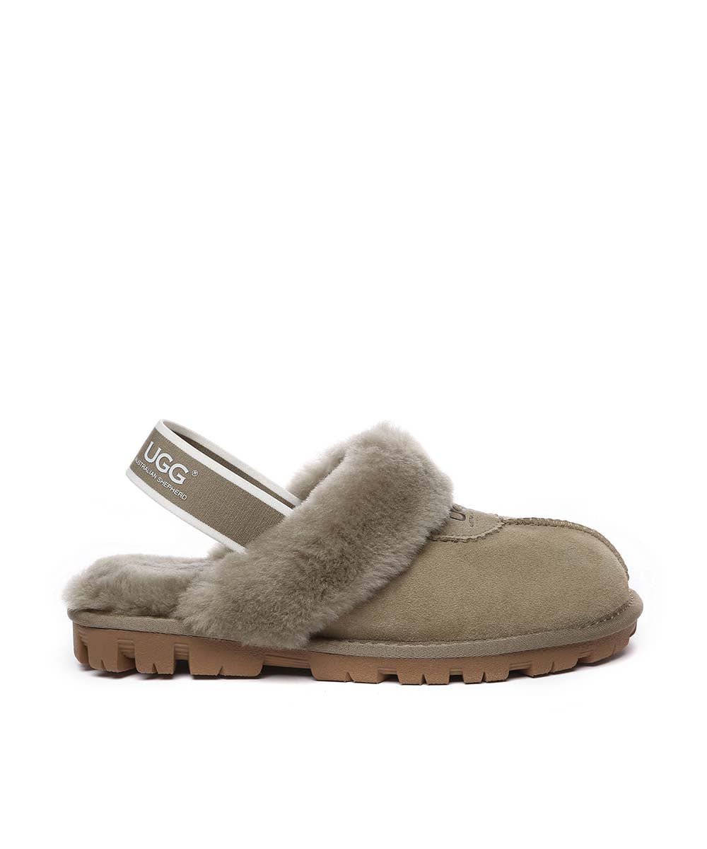 Women's UGG Banded Scuff Slippers - Cozy Indoor/Outdoor House Shoes for Winter Comfort - Perfect for Lounging at Home, Running Errands & Travel