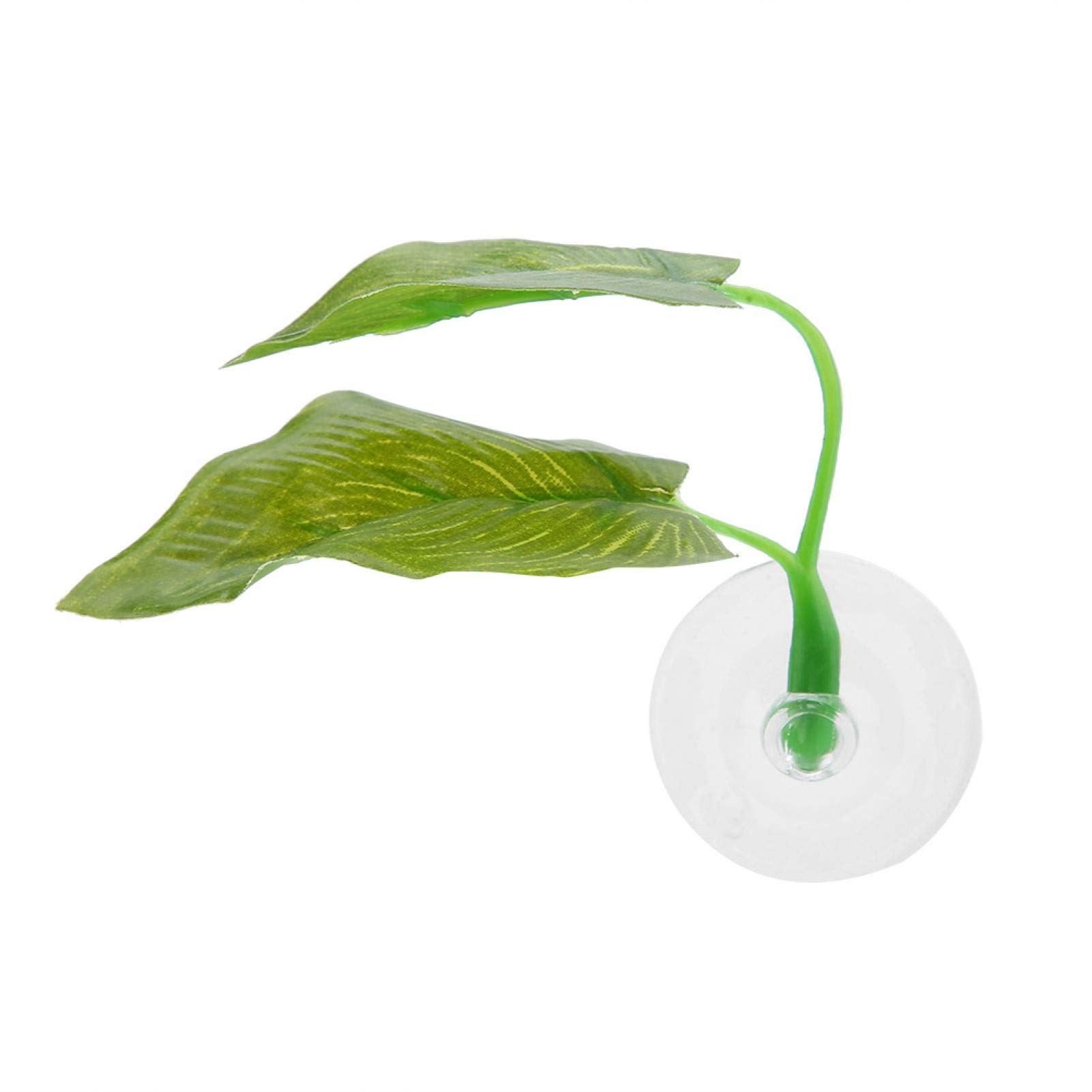 Chemical-Free Fish Rest Bed - Natural Color Artificial Leaf with Suction Cups for Aquarium Fish Tank | Perfect for Betta Fish Resting & Aquascaping Decor