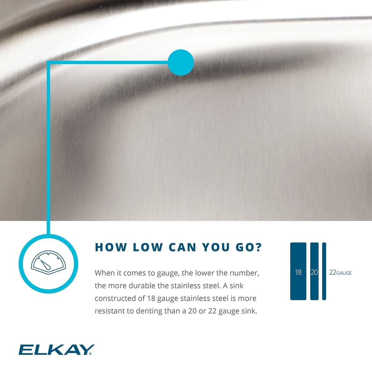 Elkay DRKAD3119554 Stainless Steel Single Bowl Drop-in Classroom Sink - ADA Compliant, Durable & Easy to Clean for Schools, Restrooms & Public Spaces