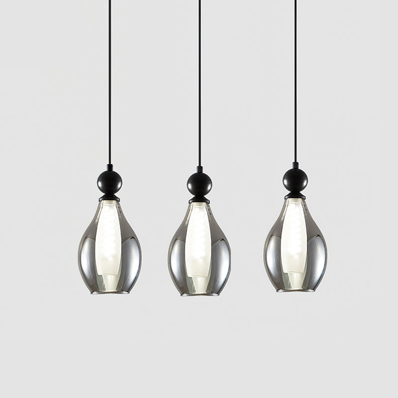 Vista Glass Pendant Light - Modern Hanging Chandelier for Dining Room, Kitchen Island & Bedroom Lighting Decor