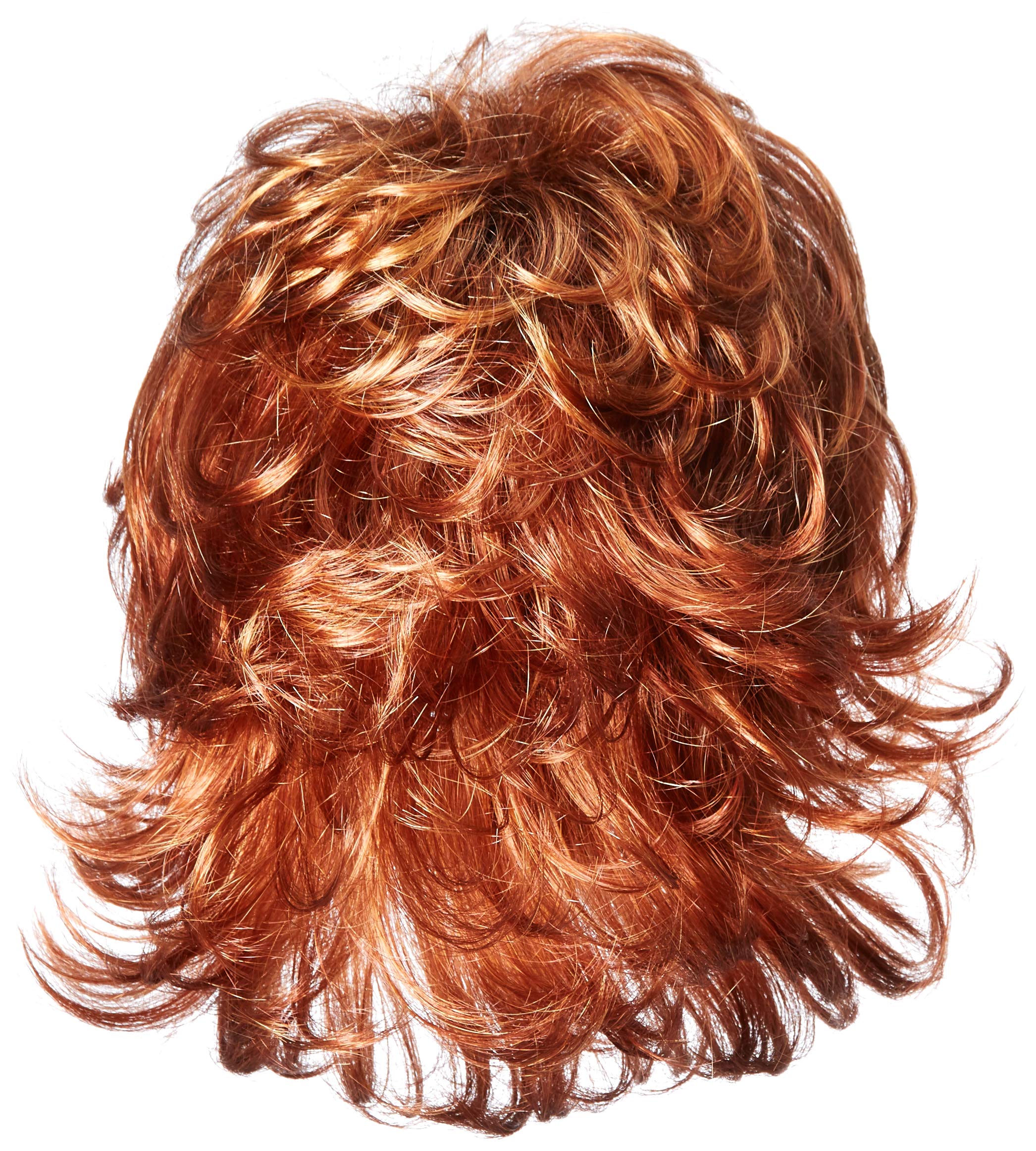 Raquel Welch Breeze Short Textured Layers Feathered Bob Style Synthetic Hair Wig for Women - R28S Glazed Fire by Hairuwear | Perfect for Cosplay, Costume Parties & Everyday Glamour