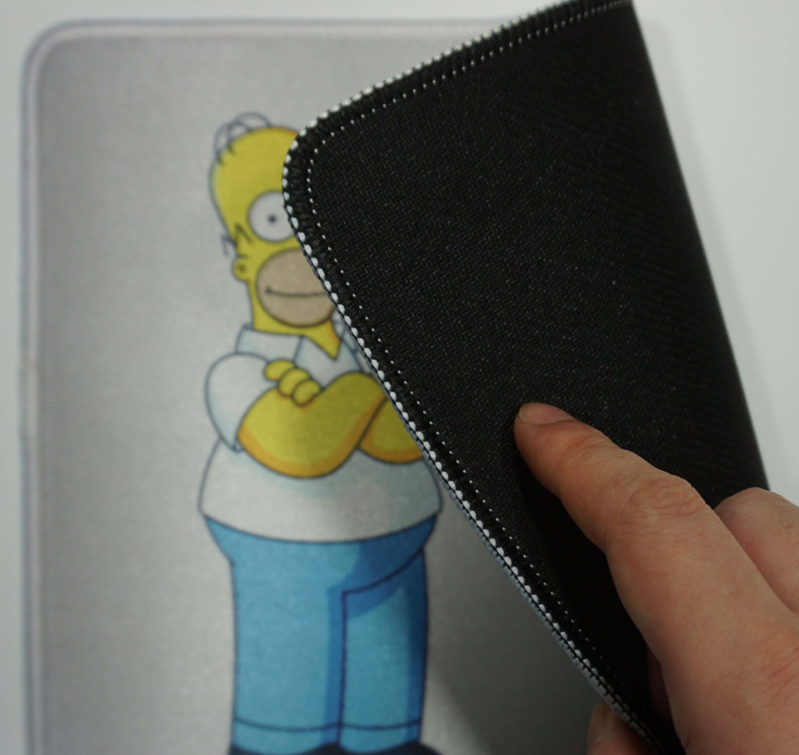 The Simpsons Gaming Mouse Pad - 12x10 Inches Non-Slip Rubber Base for Office & Home Computer Use - Perfect for Anime Fans & Gamers - Ideal for Work, Gaming & Daily Computer Tasks