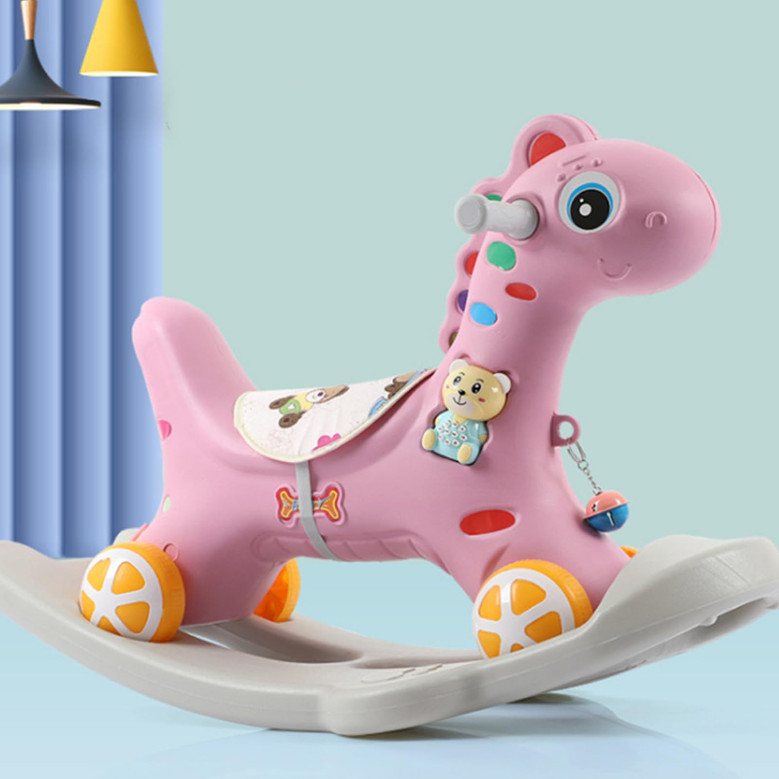 Best Rocking Horse for Kids - Multifunctional Slide & Twist Ride-On Toy with Safe Detachable Design - Perfect Indoor Play Toy for Toddlers Ages 3+ - Great for Playrooms, Daycares & Birthday Gifts