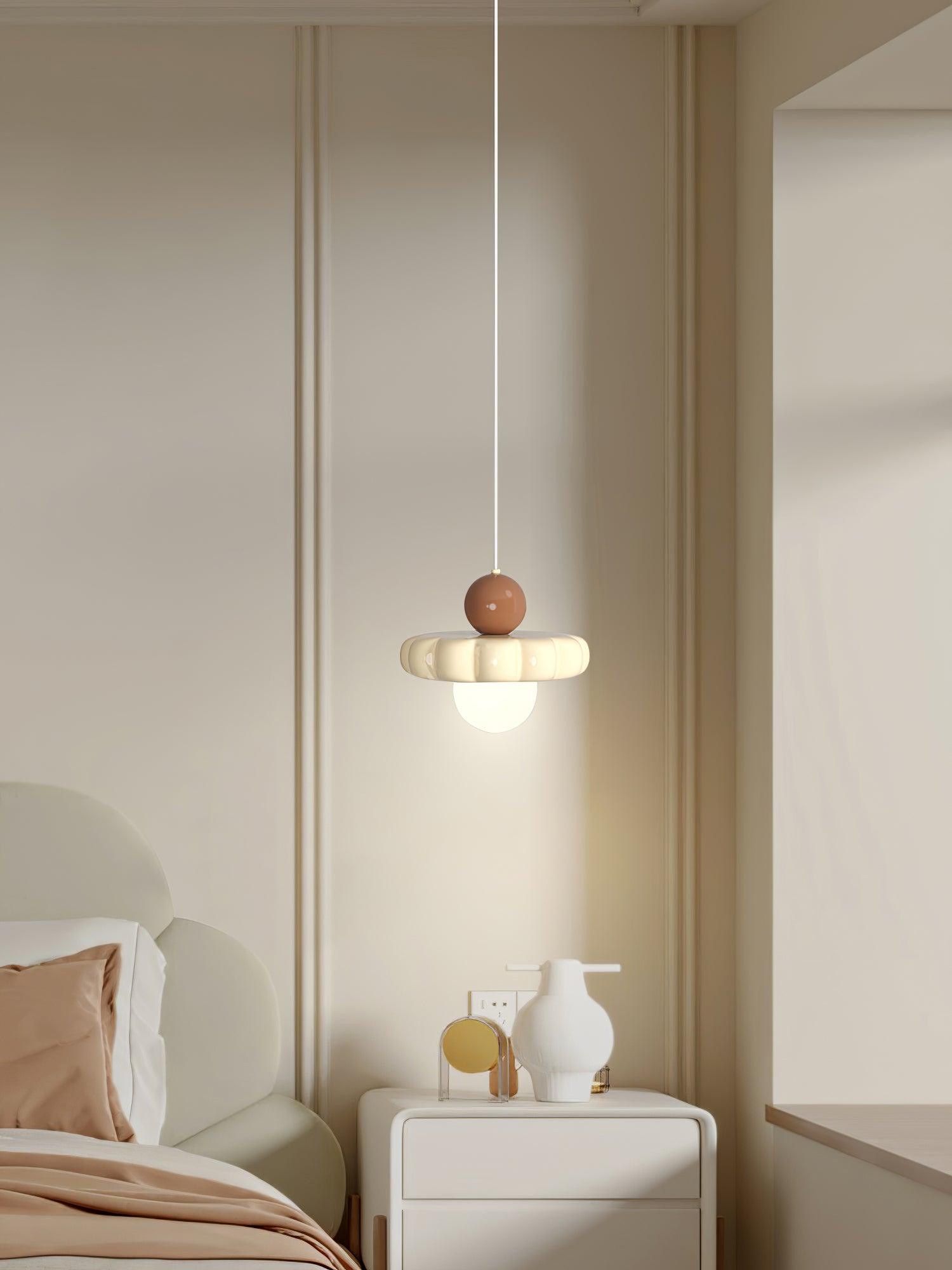 Stylish Cream Cloud Pendant Lamp - Modern Hanging Light Fixture for Bedroom, Living Room & Dining Room Decor