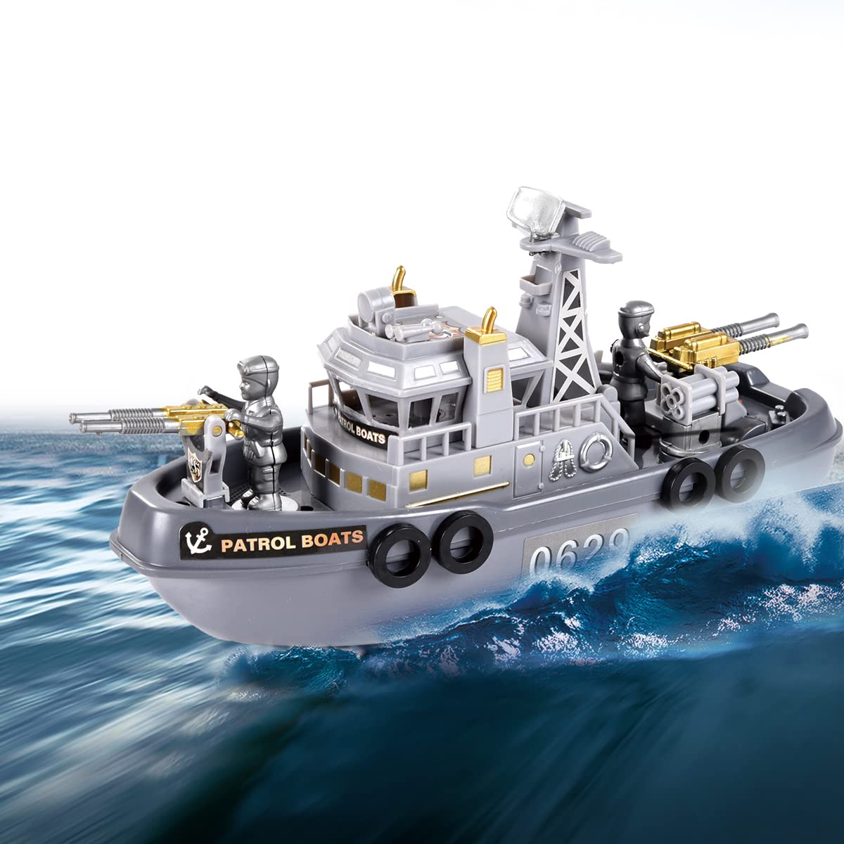 Pool Warship Toy Boat - Kids Bath Toys, Aircraft Carrier Battleship for Bathtub & Pool Play | Fun Water Play Gift for Boys & Girls | Perfect for Indoor & Outdoor Water Games
