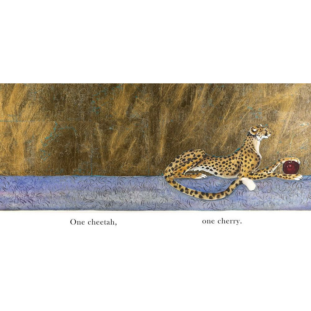 One Cheetah, One Cherry by Jackie Morris - Beautiful Illustrated Children's Book for Bedtime Stories and Early Learning