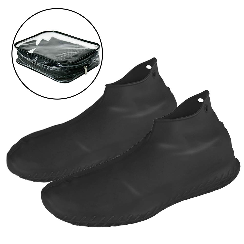 LEGELITE Reusable Waterproof Shoe Covers - Non-Slip Silicone Boot Protectors for Men, Women & Kids with Travel Pouch - Perfect for Rainy Days, Hiking & Outdoor Activities