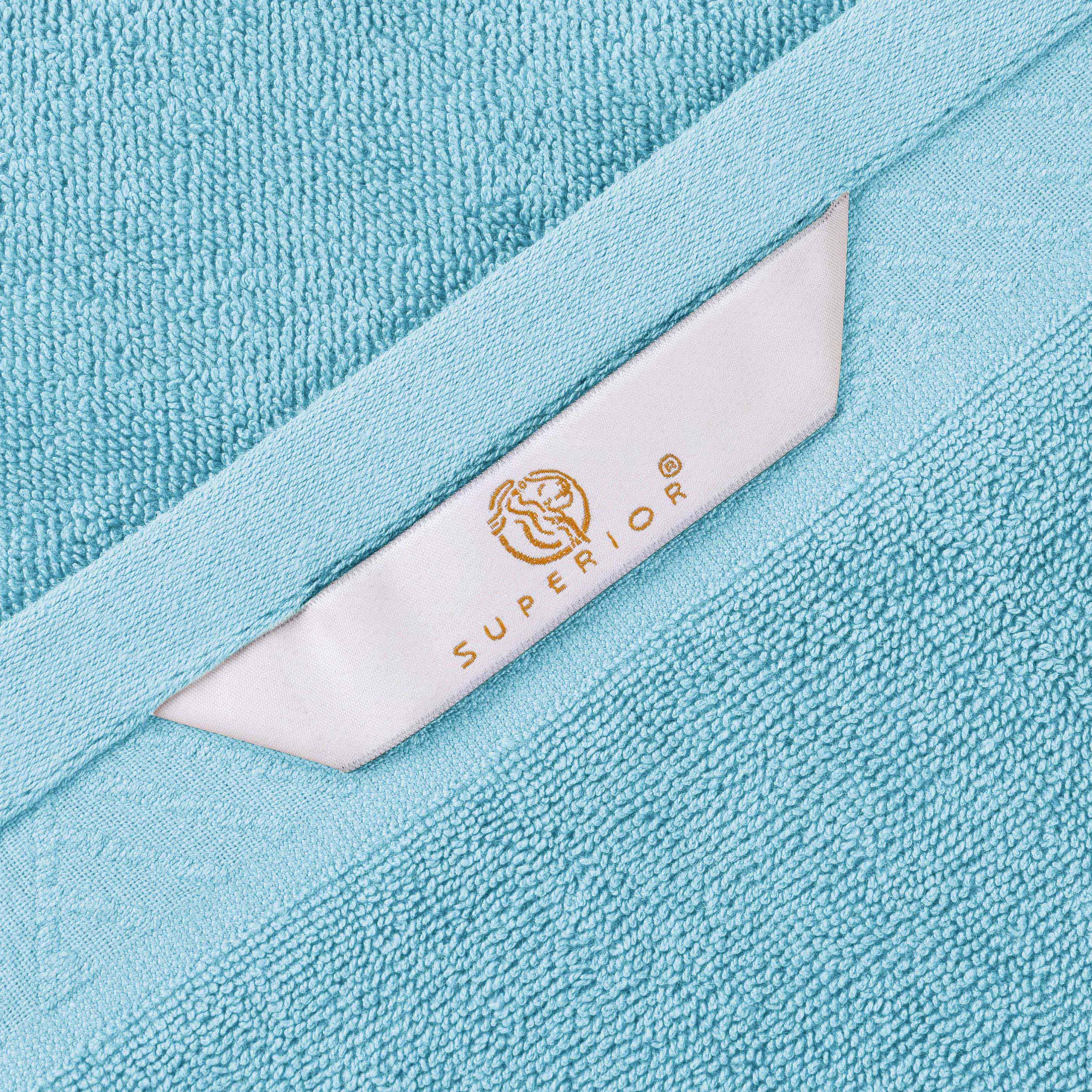 Luxury 6-Piece Egyptian Cotton Towel Set - Basketweave Jacquard & Solid Design for Bath, Spa & Beach - Ultra Soft & Absorbent