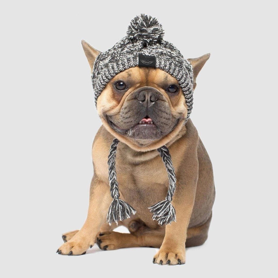 Windproof Woolen Fur Ball Warm Pet Hat for Dogs & Cats - Cozy Winter Accessory for Outdoor Walks & Cold Weather Protection