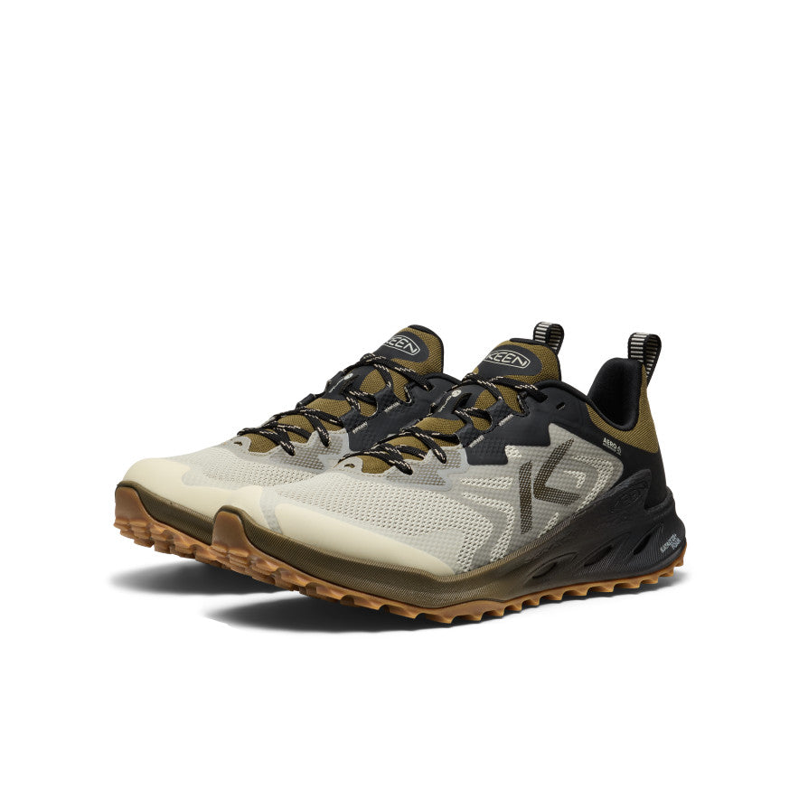 Men's Zionic NXT Waterproof Hiking Shoes - Abbey Stone/Dark Olive | Lightweight & Durable for Outdoor Adventures, Trail Running & Camping