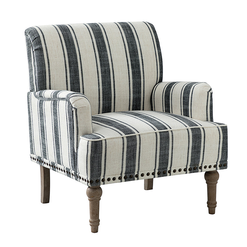 Lecce Armchair - Modern Upholstered Accent Chair for Living Room, Bedroom & Office - Comfortable Lounge Seating with Sturdy Wooden Legs