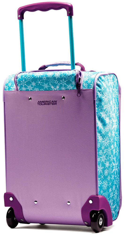 Disney Frozen Kids 18 Inch Softside Upright Luggage - Lightweight Carry-On Suitcase for Travel, School Trips & Sleepovers | Frozen Character Design