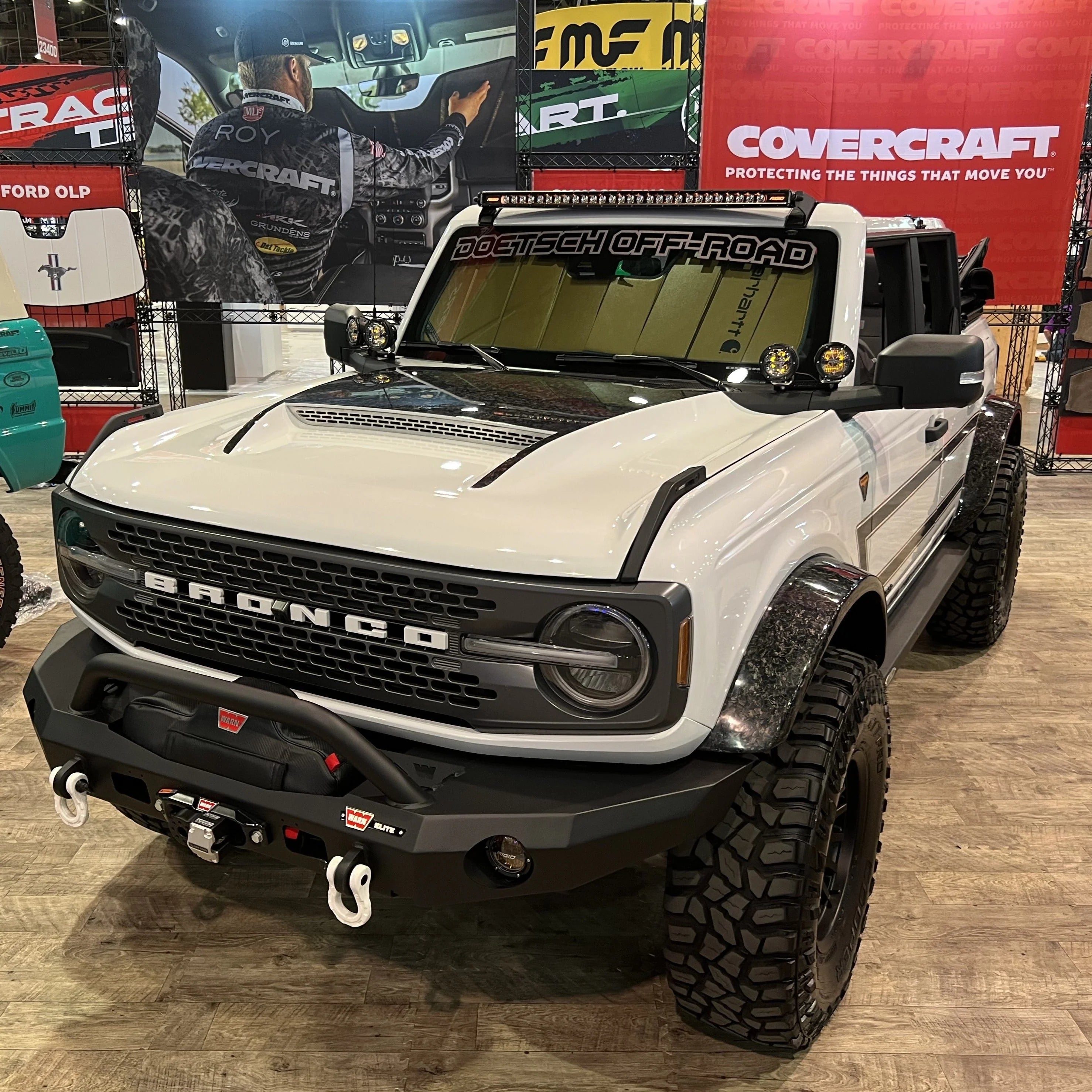 2021-2025 Ford Bronco Ram Air Hood - High Performance Cold Air Intake Scoop for Off-Road & Street Driving - Enhances Engine Cooling & Airflow for Adventure & Daily Commute