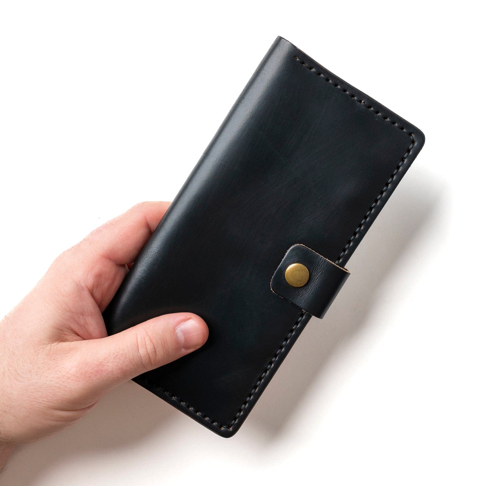 Genuine Leather Checkbook Wallet for Men & Women - Slim RFID Blocking Bifold Wallet with Checkbook Holder - Perfect for Business, Travel, and Everyday Use