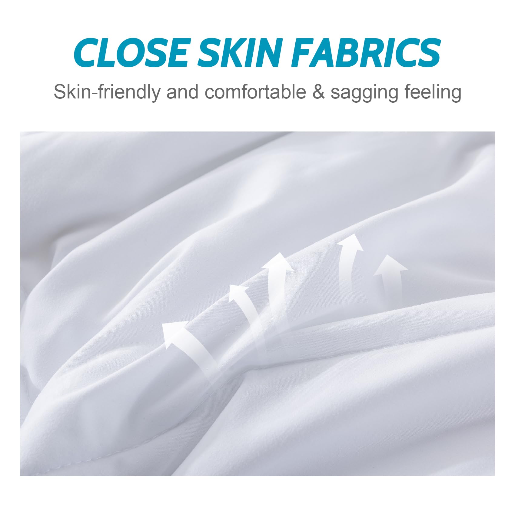 Decroom Lightweight King Comforter Set - 3 Piece All Season Quilted Down Alternative Bedding with 2 Pillow Shams | Breathable Duvet Insert for King Size Beds | Perfect for Master Bedroom, Guest Room & Hotel Use - White