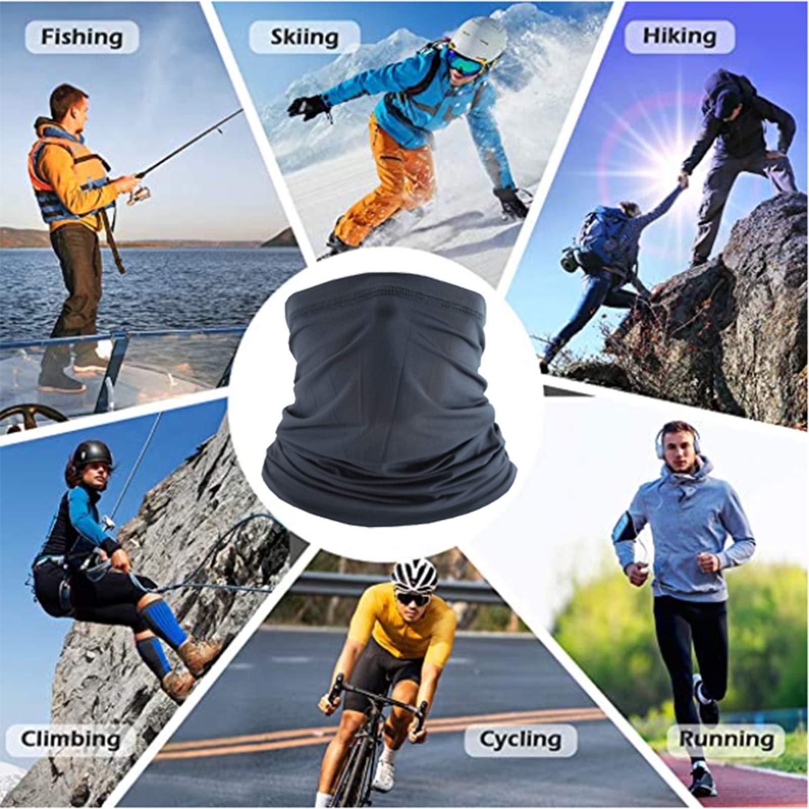 UV Protection Cooling Breathable Neck Gaiter - Multifunctional Face Cover for Fishing, Cycling, Running, Hiking & Camping - Outdoor Sports & Sun Protection Accessory