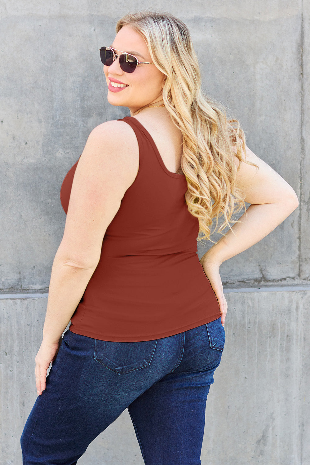 Square Neck Wide Strap Tank Top for Women - Comfortable Summer Casual Sleeveless Shirt - Perfect for Beach, Vacation & Everyday Wear