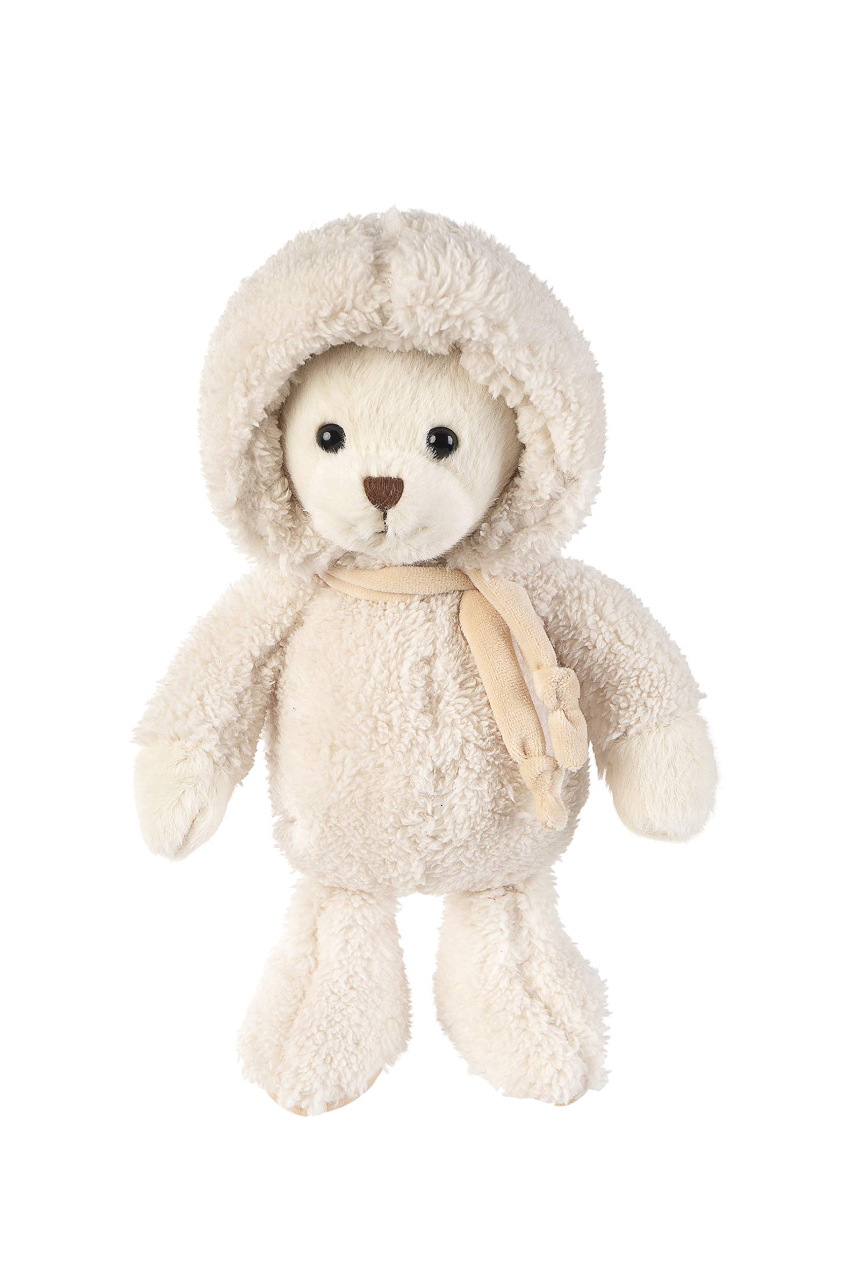 11-inch Dilly Dudu Teddy Bear Plush with Hoodie - Soft Stuffed Animal Toy, Cute Cream Plushie Gift for Kids, Birthday & Christmas Present - Perfect for Cuddling, Nursery Decor, and Playtime