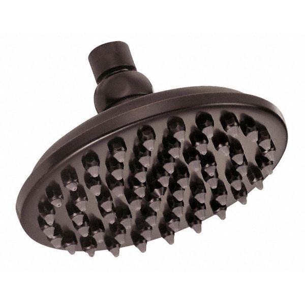 Danze Oil Rubbed Bronze High Pressure 6-Inch Rain Shower Head - Luxurious Rainfall Experience for Bathroom Spa & Relaxation