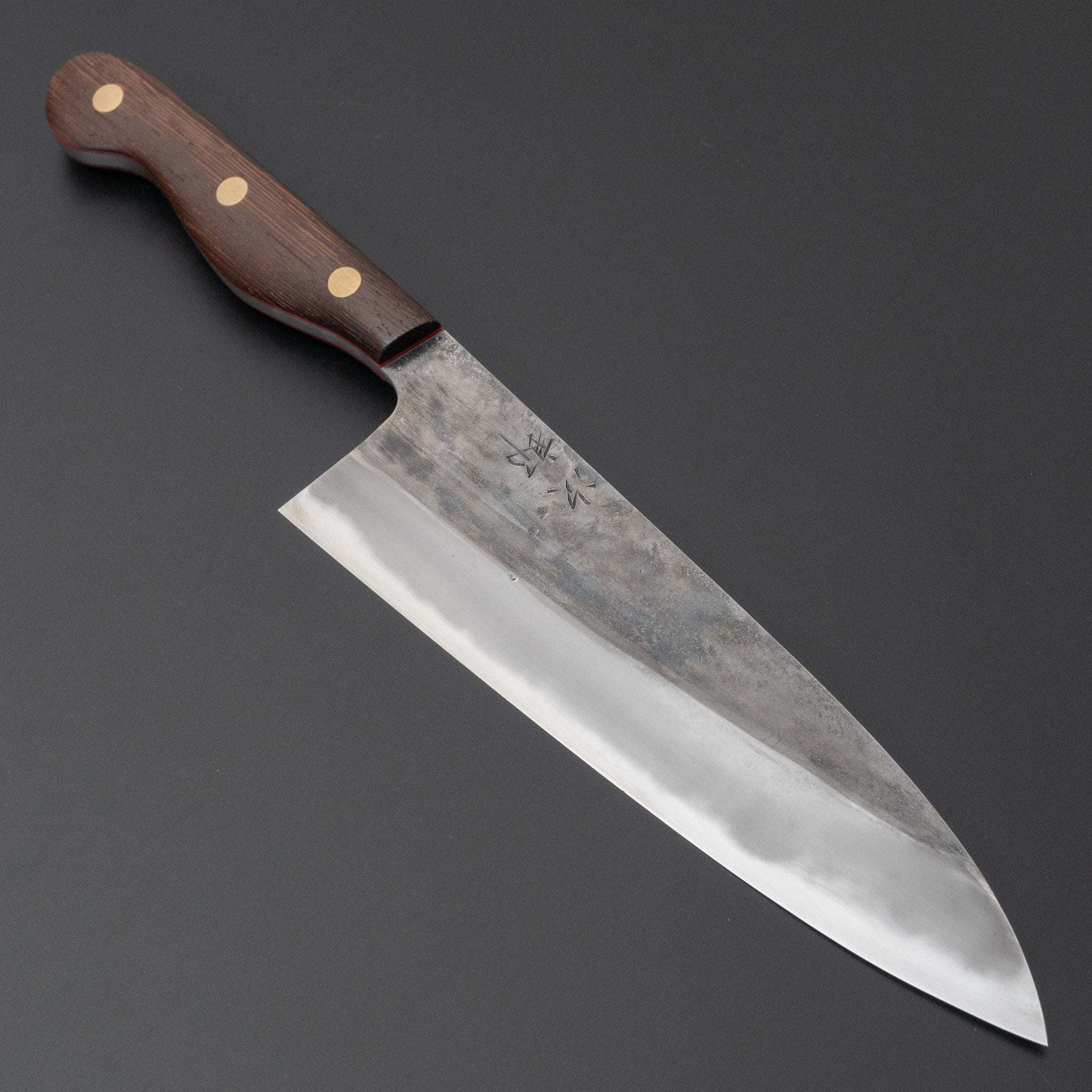 Premium Jiro Tsuchime Yo Gyuto 210mm Japanese Chef Knife with Tagayasan Handle (#503) - Perfect for Sushi, Meat Slicing & Professional Kitchen Use
