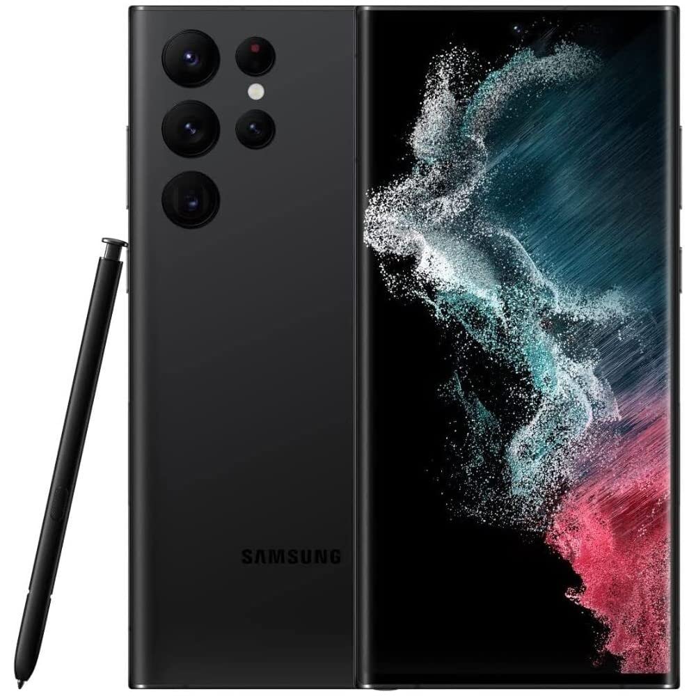 SAMSUNG Galaxy S22 Ultra 5G Smartphone 512GB Unlocked - US Version Phantom Black | Verizon Certified Renewed | Premium Android Phone for Business, Gaming & Photography