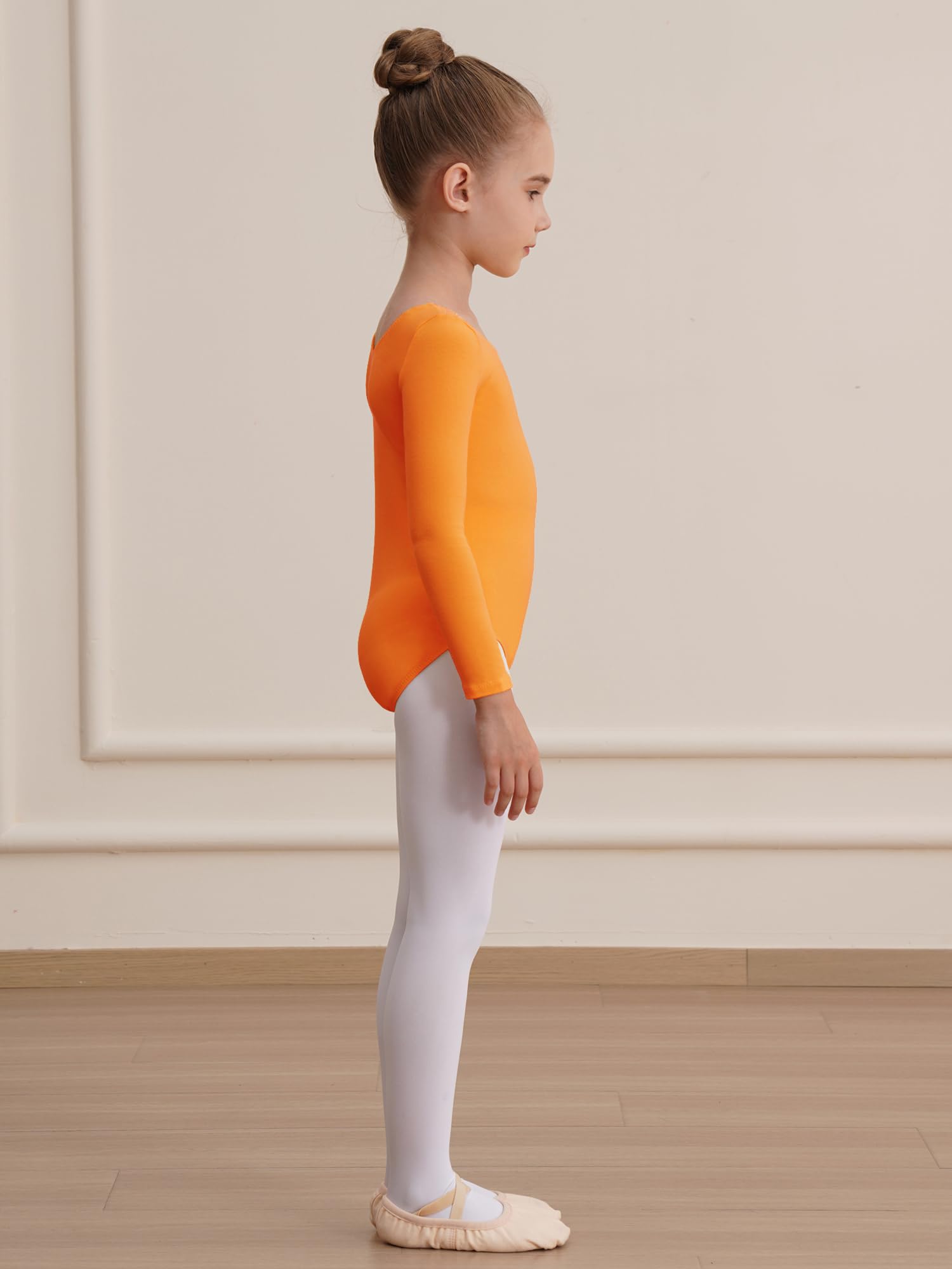 Girls Long Sleeve Black Gymnastics Leotard - Toddler Dance Ballet Bodysuit for Performance & Practice | Perfect for Ballet Class, Gymnastics Training & Dance Recitals